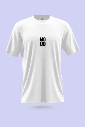 Mood - Beyaz Erkek T-shirt MEB001
