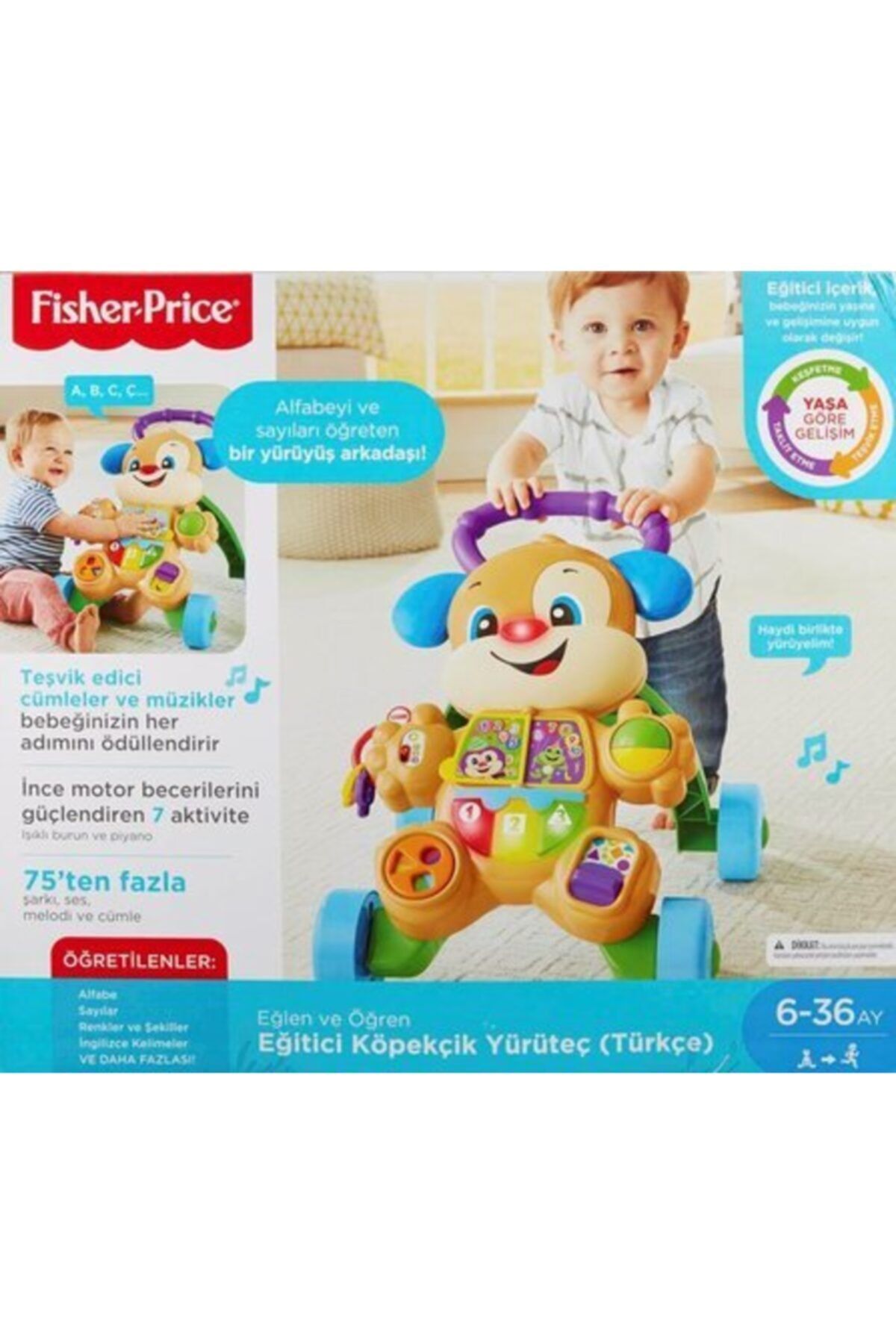 Fisher Price Turkish Have Fun and Learn Educational Puppy Walker Trendyol