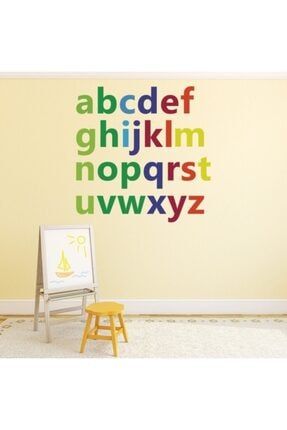 Eğitici Öğretici Renkli Alfabe, Çocuk Ve Bebek Ingilizce Alfabe Duvar Sticker Colorful Alphabet