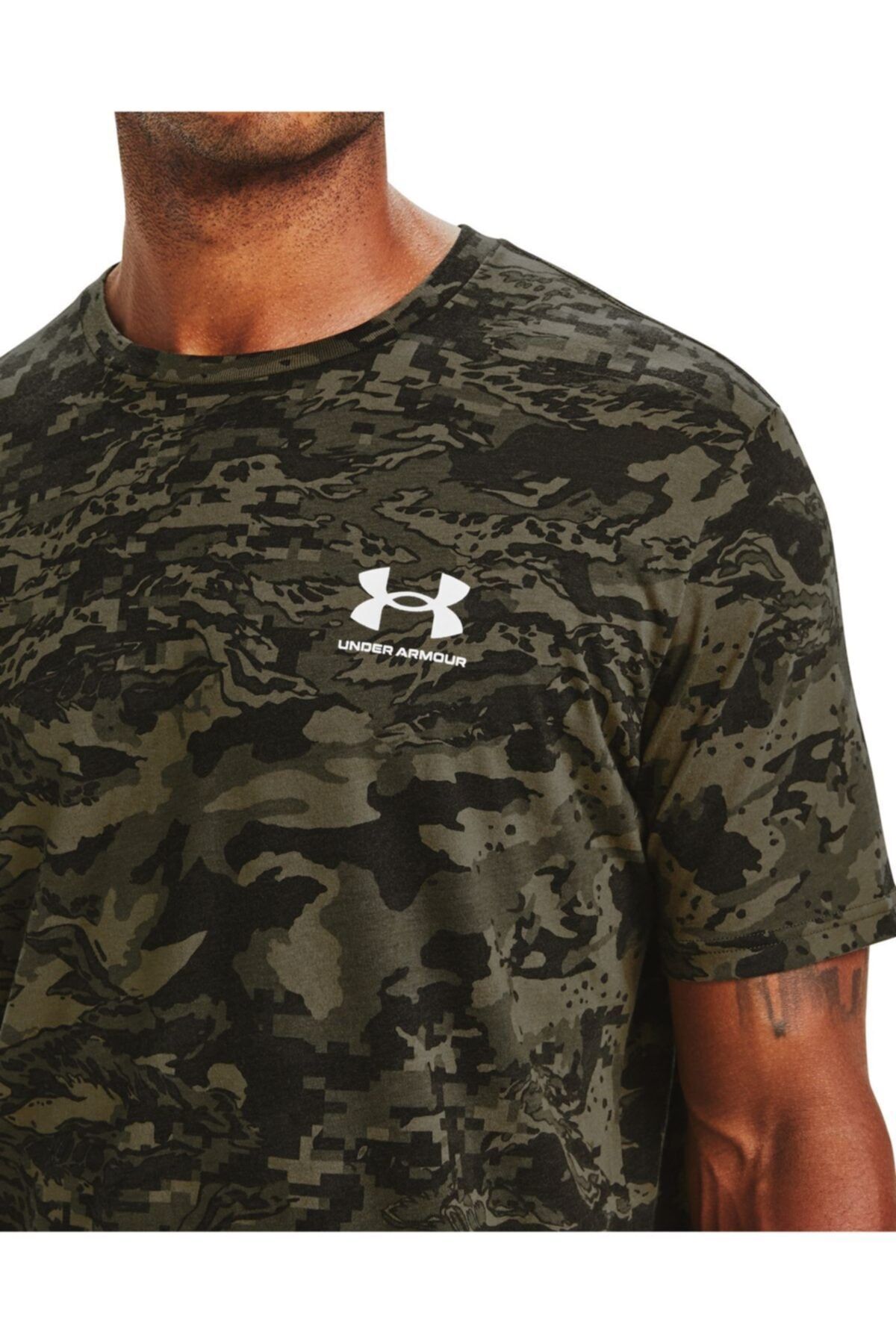 تی شرت ورزشی مشکی مردانه آستین کوتاه ABC Camo 1357727 001 Under Armour