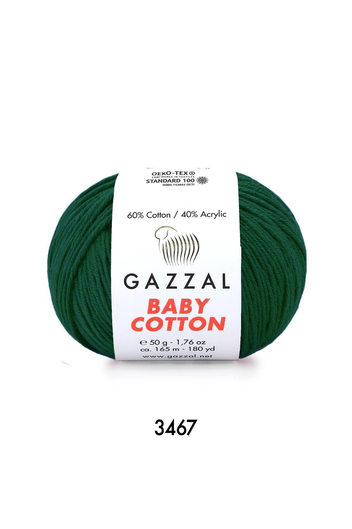 Baby Cotton Amigurumi Rope 3467 Duck Green 50gr , Knitting Rope, Punch Rope Hand Knitting