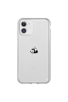 Iphone 11 Şeffaf Silikon Miskin Panda Telefon Kılıfı 12869