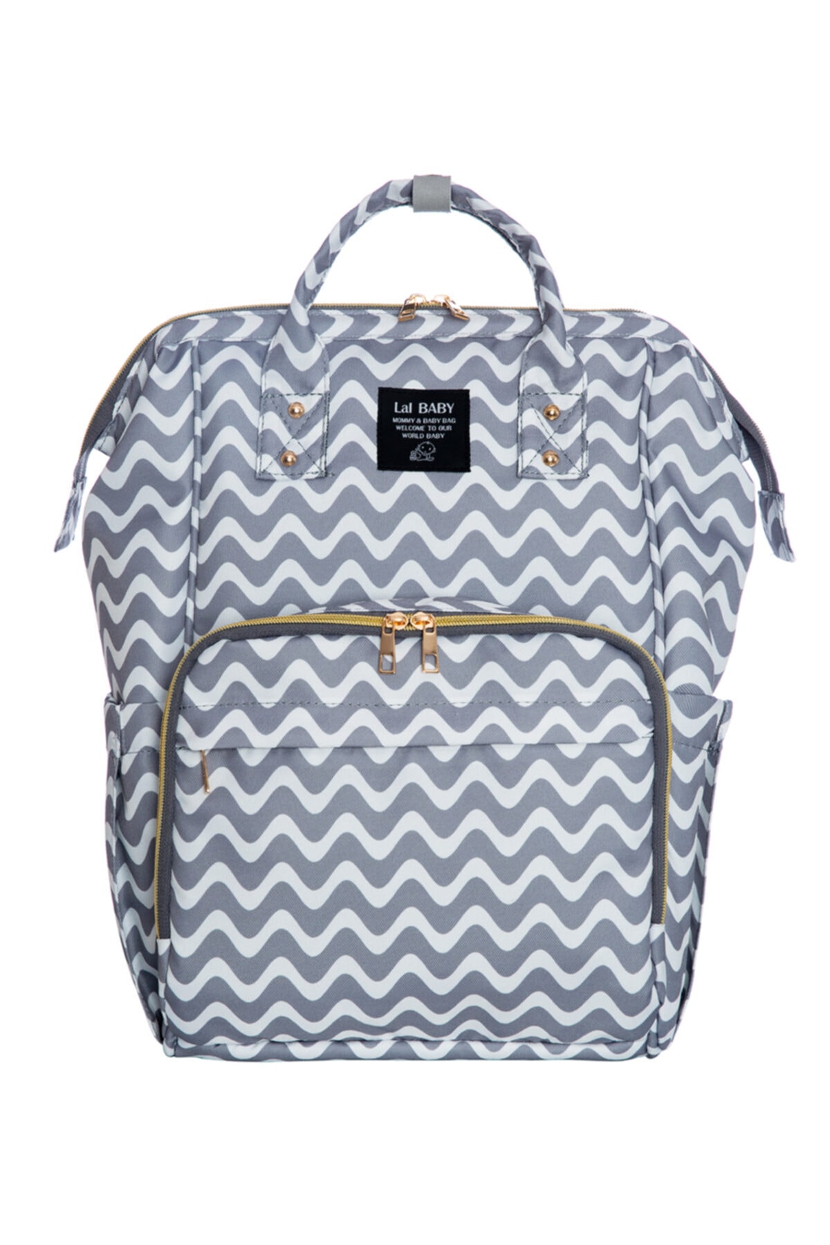 Lal Baby Zikzak Desenli Anne Bebek Bakım Sırt Çantası Lal Baby Zikzak Desenli Anne Bebek Bakım Sırt Çantası