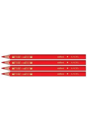 Adel Kırmızı Renkli Jumbo Kurşun Kalem 4 Lü Paket (2063140107) MRKZS35965
