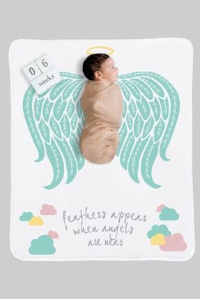 Mint Angel %100 Pamuklu Bebek Anı Battaniyesi 75cm X 95cm BLN6102004