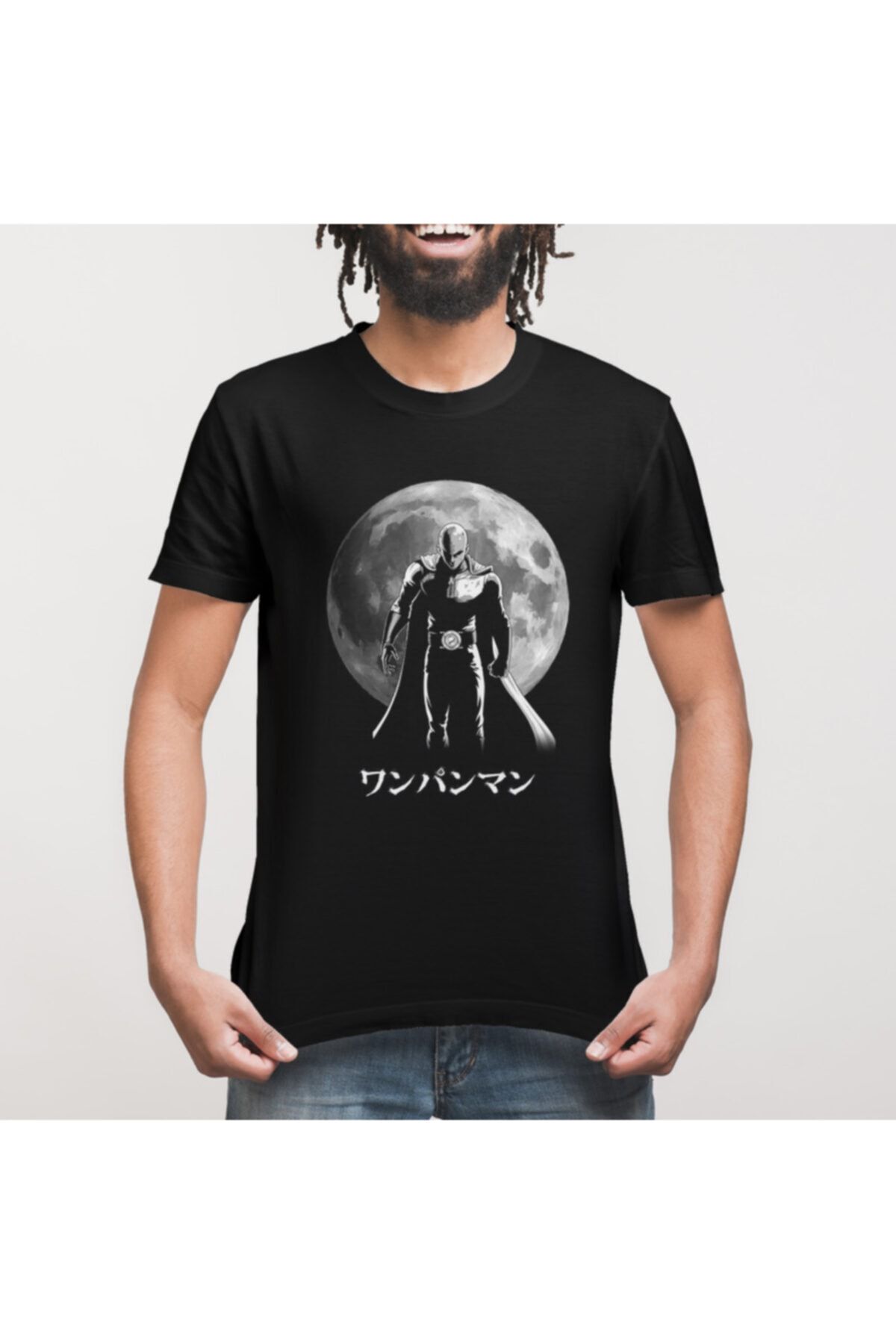 Crazy-One Punch Man Hero Moon Men's T-Shirt 3