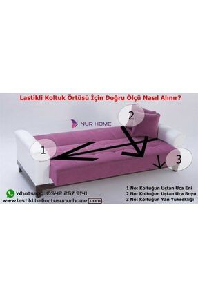 Nur Home Saray Lastikli Koltuk Ortusu Gofraj Kumas Gri Trendyol