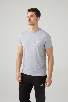Mp Erkek Bisiklet Yaka Gri T-shirt Tekstil 201-5011mr 550 201-5011MR 550
