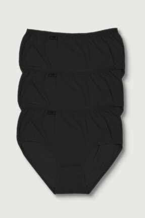 Kadın Siyah 3'lü Paket Likralı Bato Külot ELF568T0924CCM3