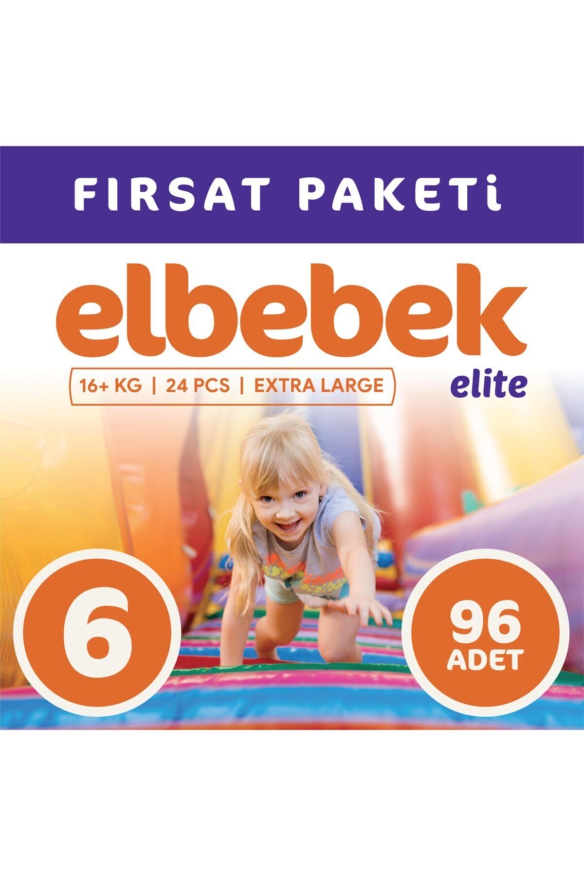 ELBEBEK ELİTE Bebek Bezi 6 Numara X Large 96 Adet