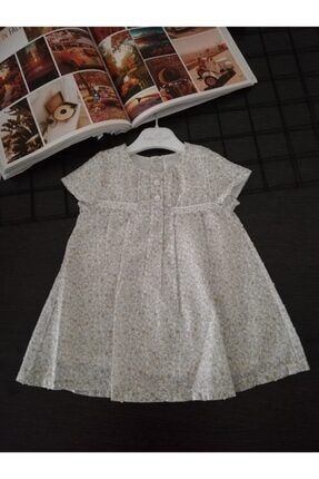 Baby Dola Astarlı Düğmeli Çiçek Desenli Elbise (6-24 Ay) 11129