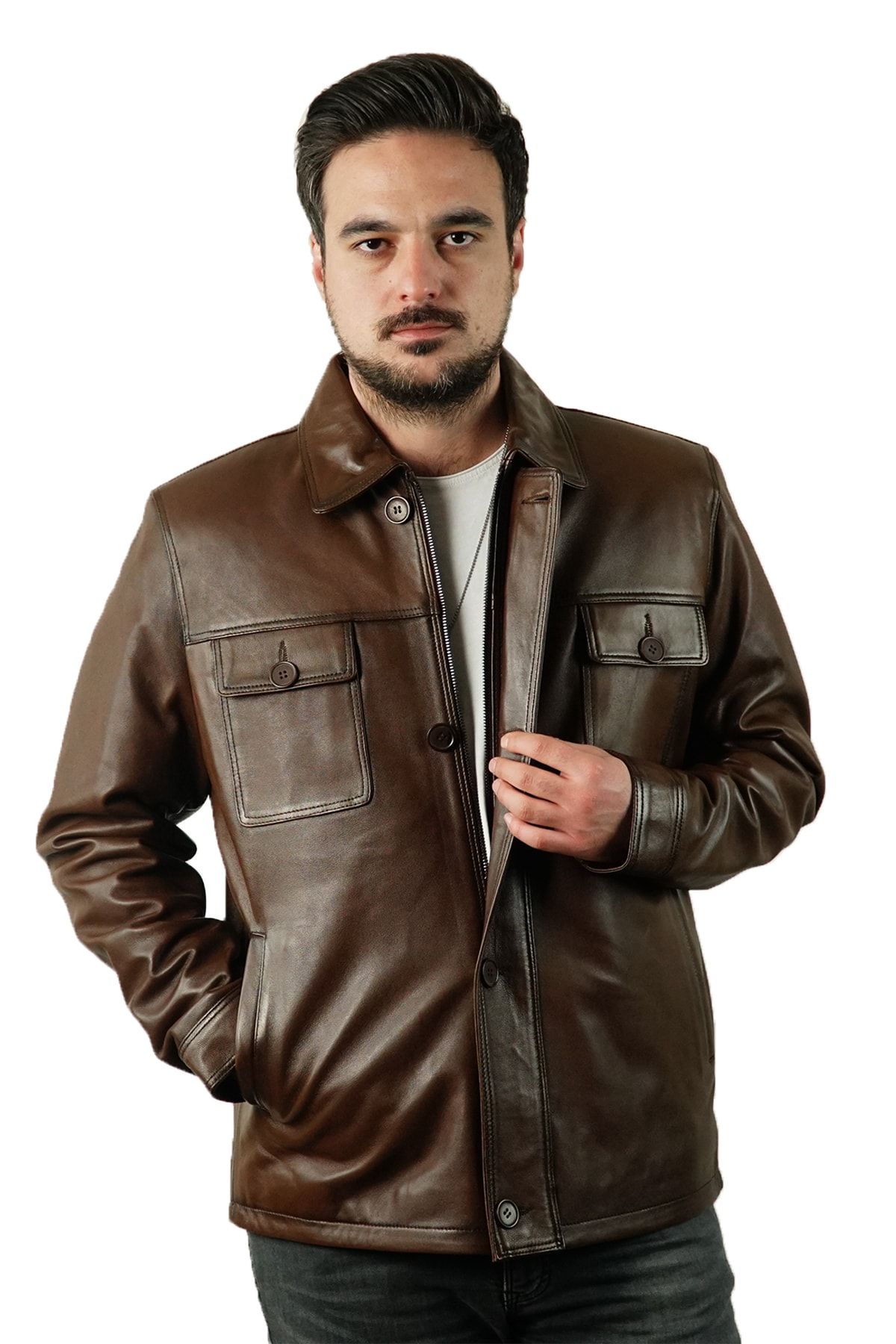 کاپشن چرم دری مسا DRMS10012