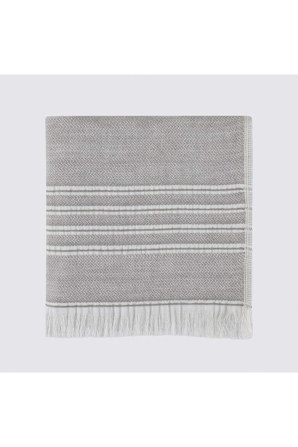 حوله  خاکستری اکوکاتنEcocotton | STK-45931 اورجینال - تصویر 5
