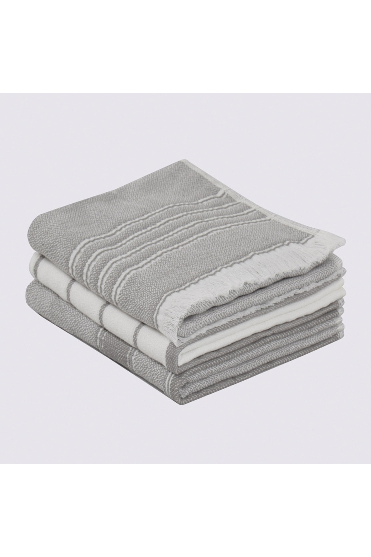 حوله  خاکستری اکوکاتنEcocotton | STK-45931 اورجینال - تصویر 7