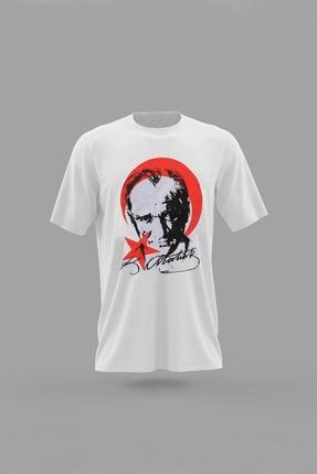 Cosba Kids Ay Yıldız Ve Atatürk Baskılı 5-13 Yaş Pamuklu (unisex) T-shirt C04032045