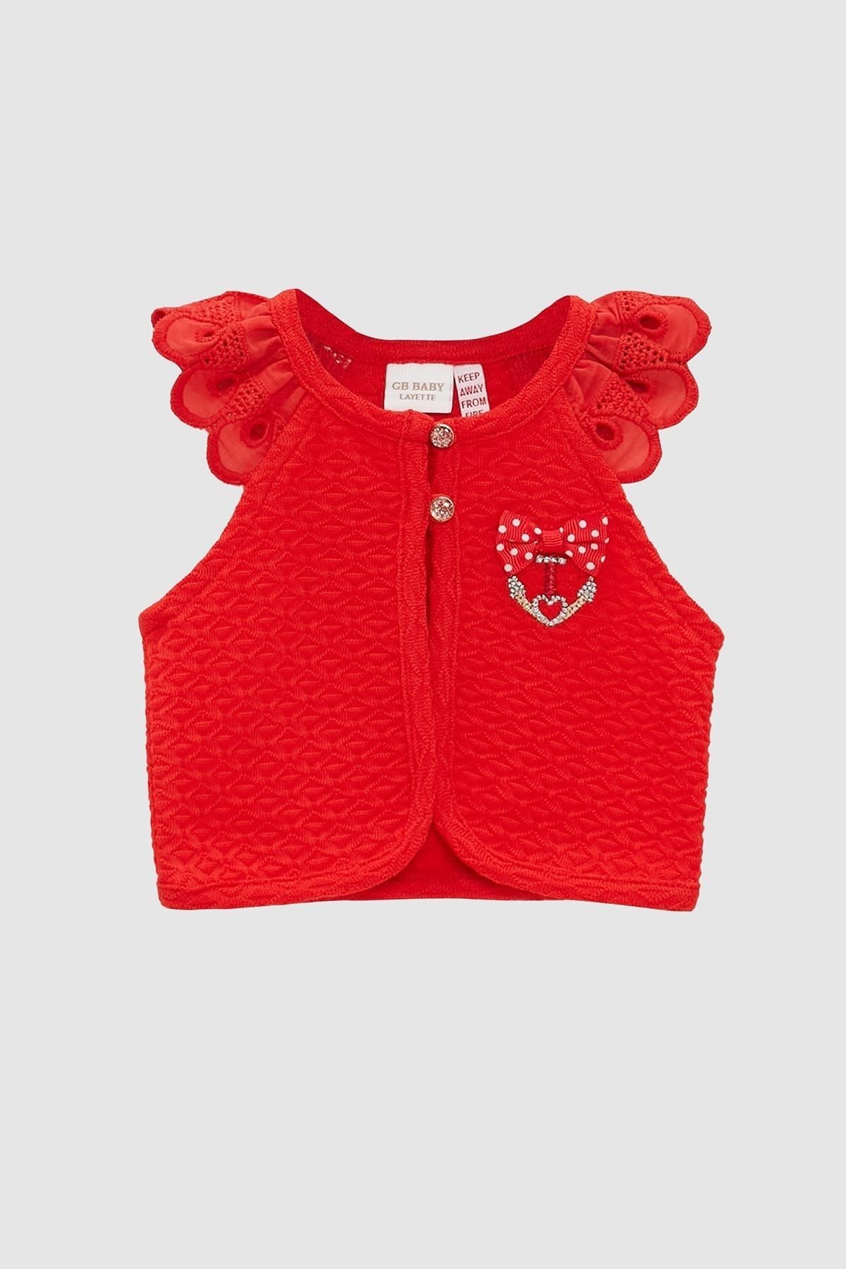 Red vest baby girl on sale