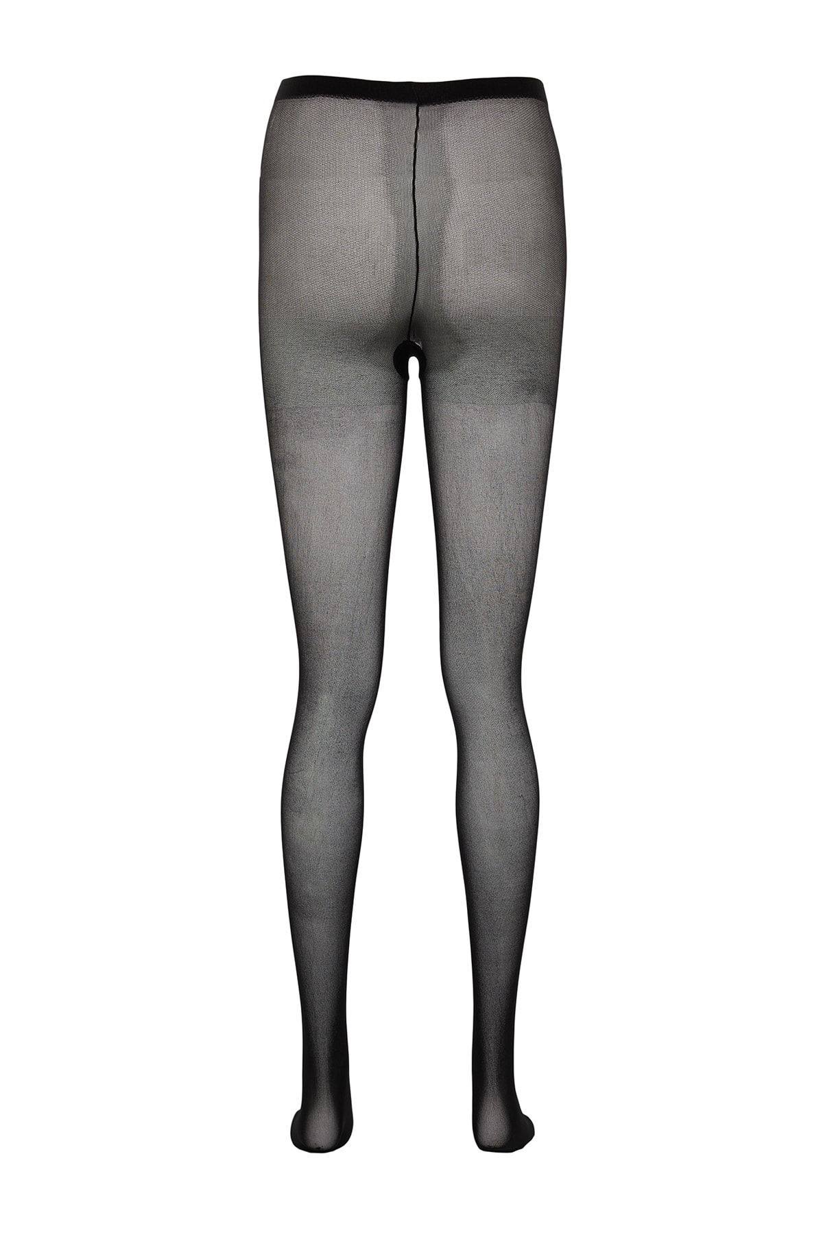Trendyol Collection-Schwarze 2-teilige Jacquard-Stricksocken THMAW23CO00095 5