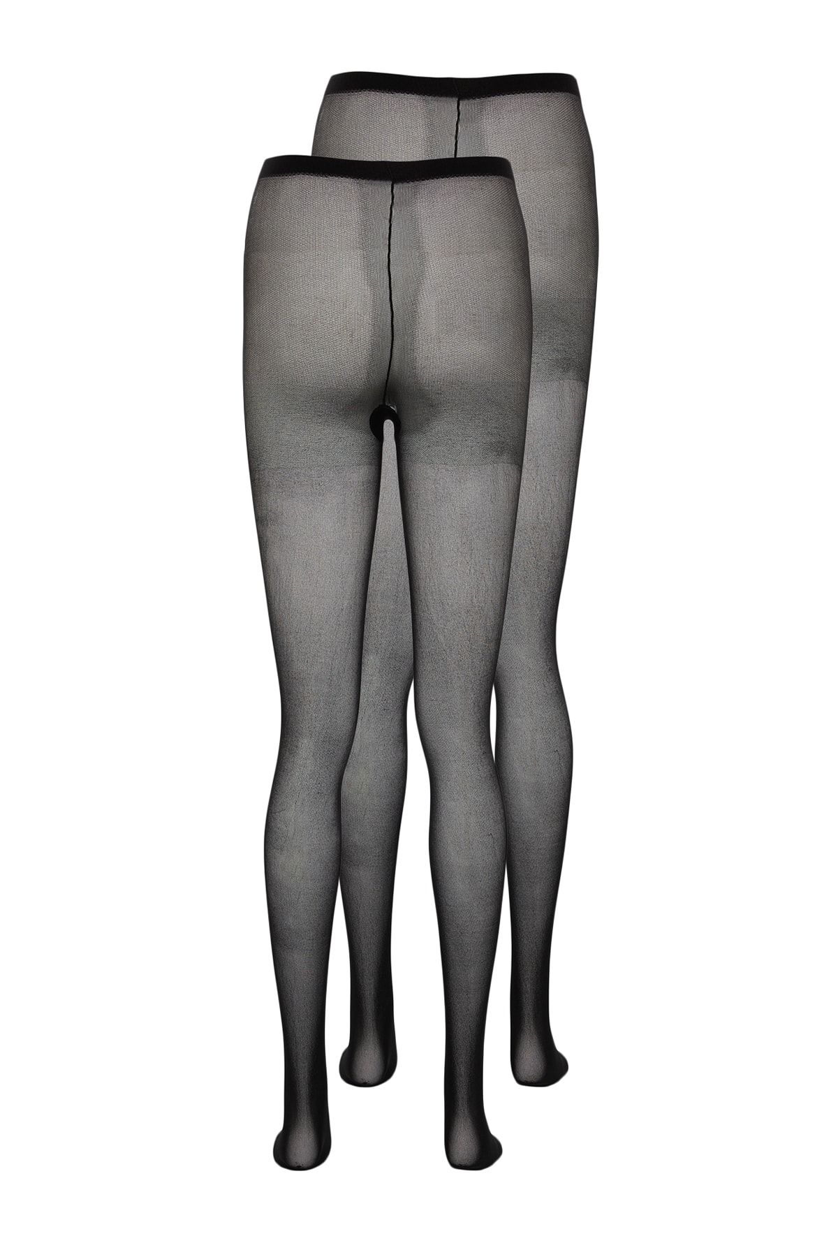 Trendyol Collection-Schwarze 2-teilige Jacquard-Stricksocken THMAW23CO00095 7