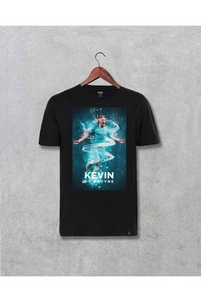 Kevin De Bruyne City Tasarım Baskılı Unisex Siyah Tişört 0688567drk19736