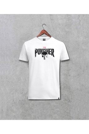 Marvel Punisher Özel Tasarım Baskılı Unisex Tişört 1935671dr100127