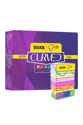 Silgi Pastel Curved Rainbow 1 Karton Silgi (30 Paket) faber6111