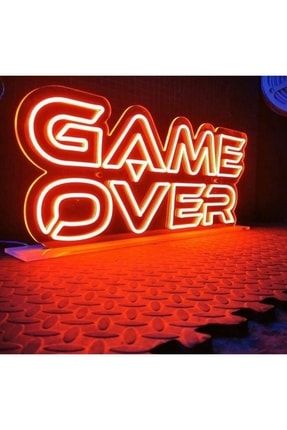 Game Over Dekoratif Neon Led Aydınlatma gameover1001