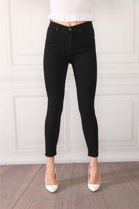 Siyah Yüksek Bel Skinny Jeans, Toparlayıcı Siyah Likralı Kot Pantolon skınny jeans