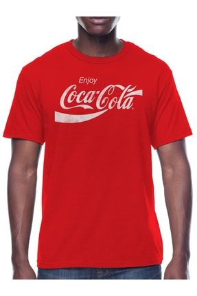 Coca Cola Model Kırmızı Renk Slim Fit Pamuk Unisex Tshirt 7465765756756765