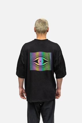 Drop Eye Oversize Reflektörlü T-shirt afterref42