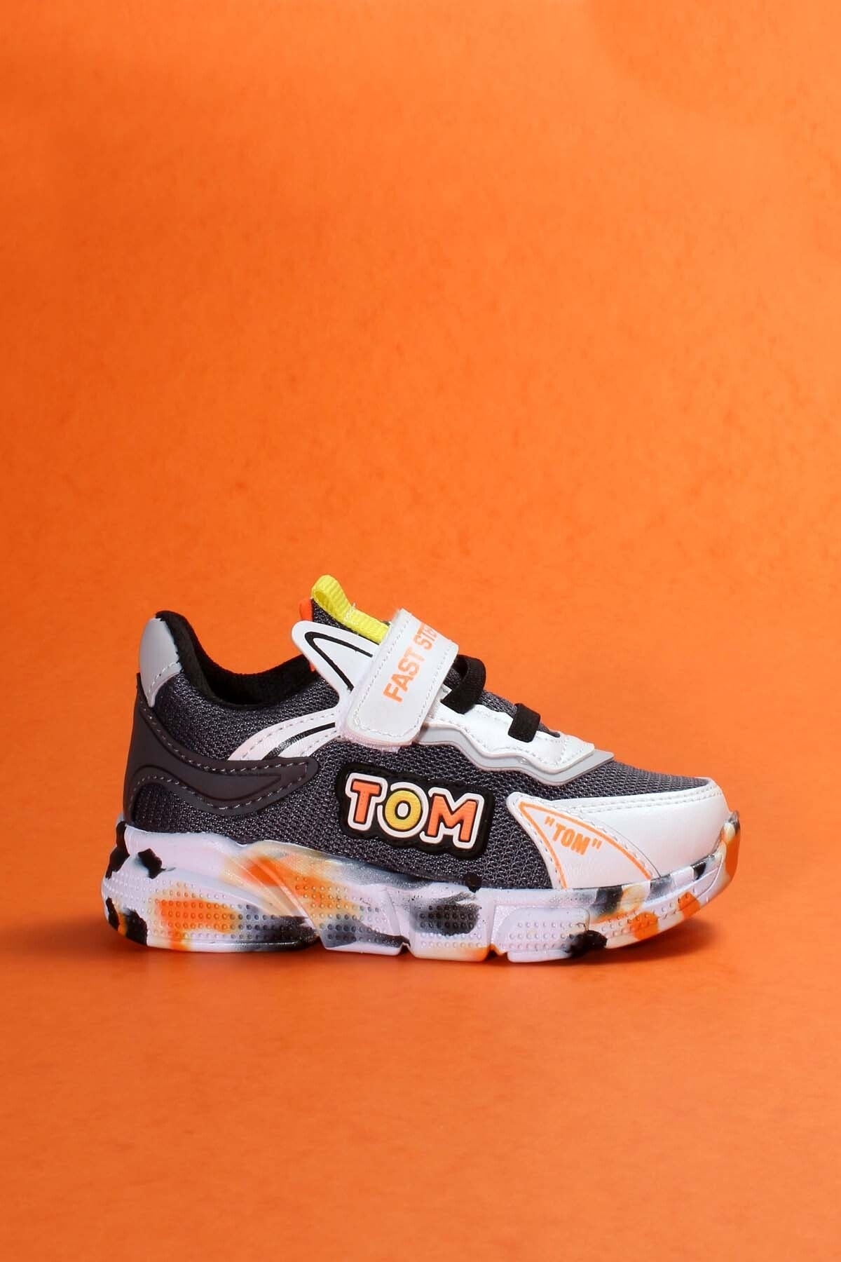 Fast Step Gri Turuncu Unisex Çocuk Sneaker Ayakkabı 615xca095