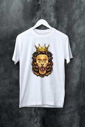 Aslan Kral Baskılı Yetişkin T-shirt GİATSHRTAK