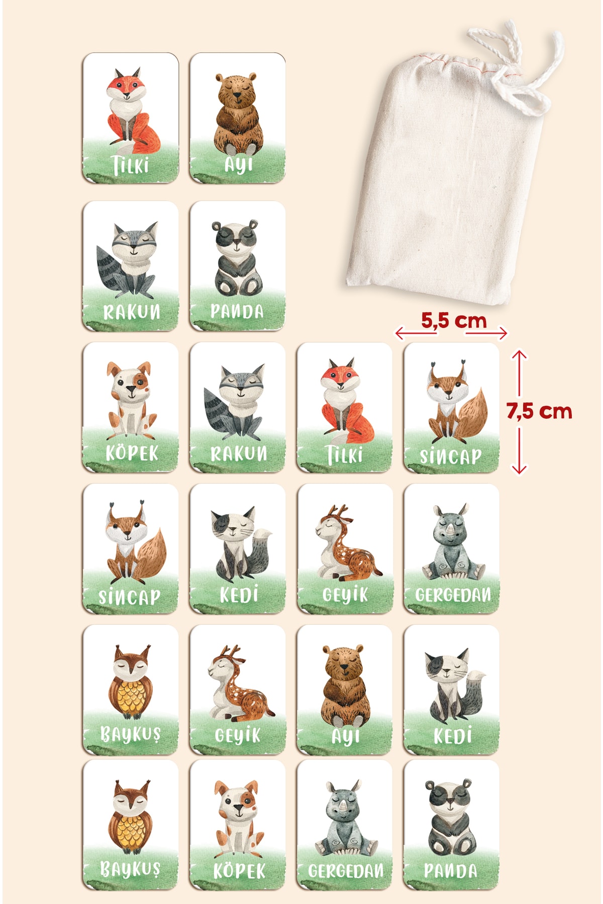 Enjoymydesign Eğitici Zeka Kartları Eşleştirme Oyunu 3lü Set Gezegenler Hayvanlar Sayılar Ahşap Eğitici Oyun fotoğrafı 3 (önizleme)