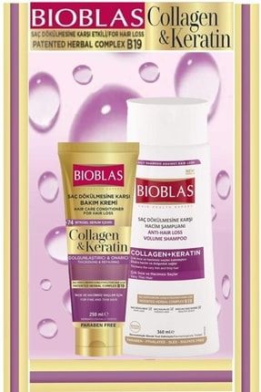 Collagen&keratin Şampuan 360 Ml+bakım Kremi 250 Ml BİOTA8484-0456