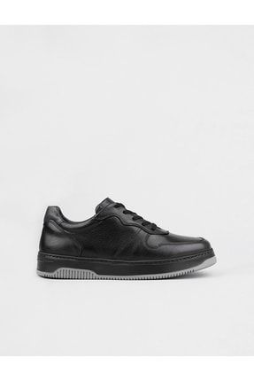 Hakiki Deri Siyah Berlin Bağcıklı Erkek Spor Ayakkabı TYC00338754890