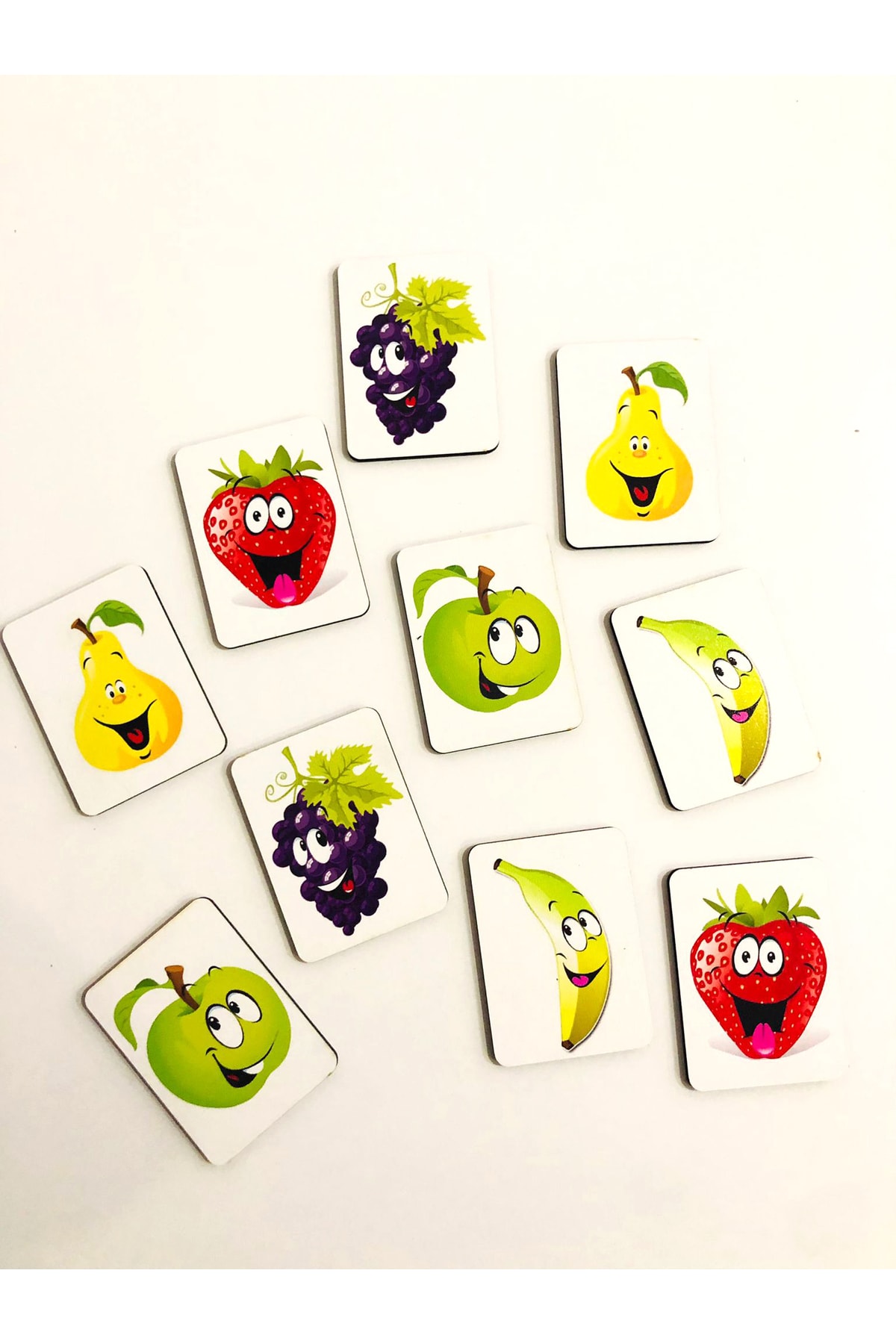 samsunlazer Ahşap Eşleştirme Meyveler Eğitici Oyuncak Zeka Kartları Flashcards fotoğrafı 4 (önizleme)