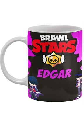 Brawl Stars Serisi Edgar Kişiye Özel Isimli Baskılı Porselen Kupa Bardak brawl-stars