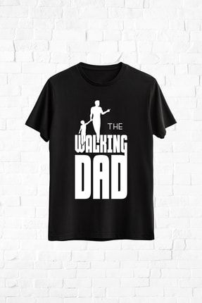 The Walking Dad Baskılı - Yazlık Kısa Kol Tshirt THE-WALKING-DAD-0001