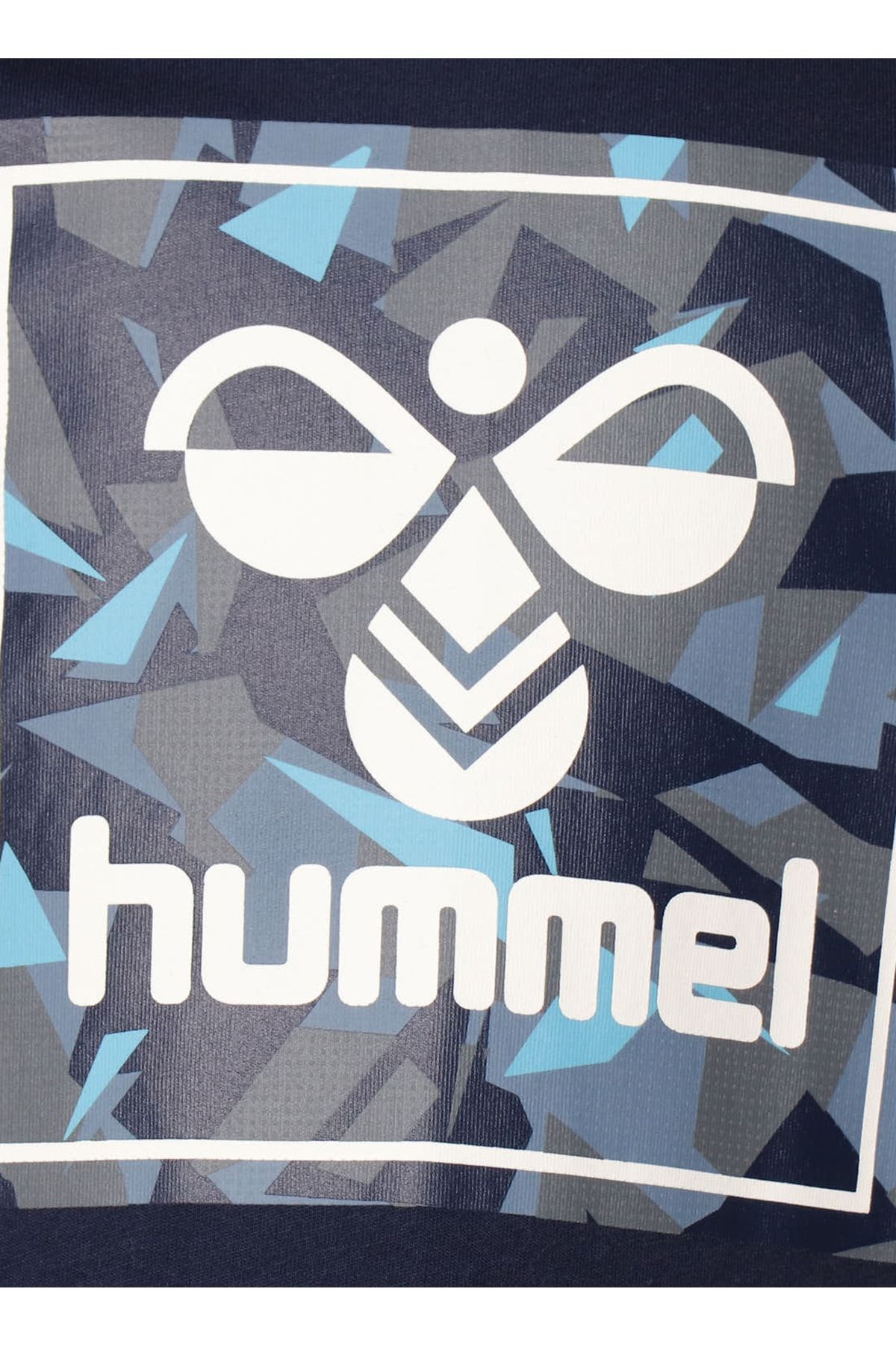 hummel تی شرت مرد آبی چاپی 911569-7480 HMLCOL S/S