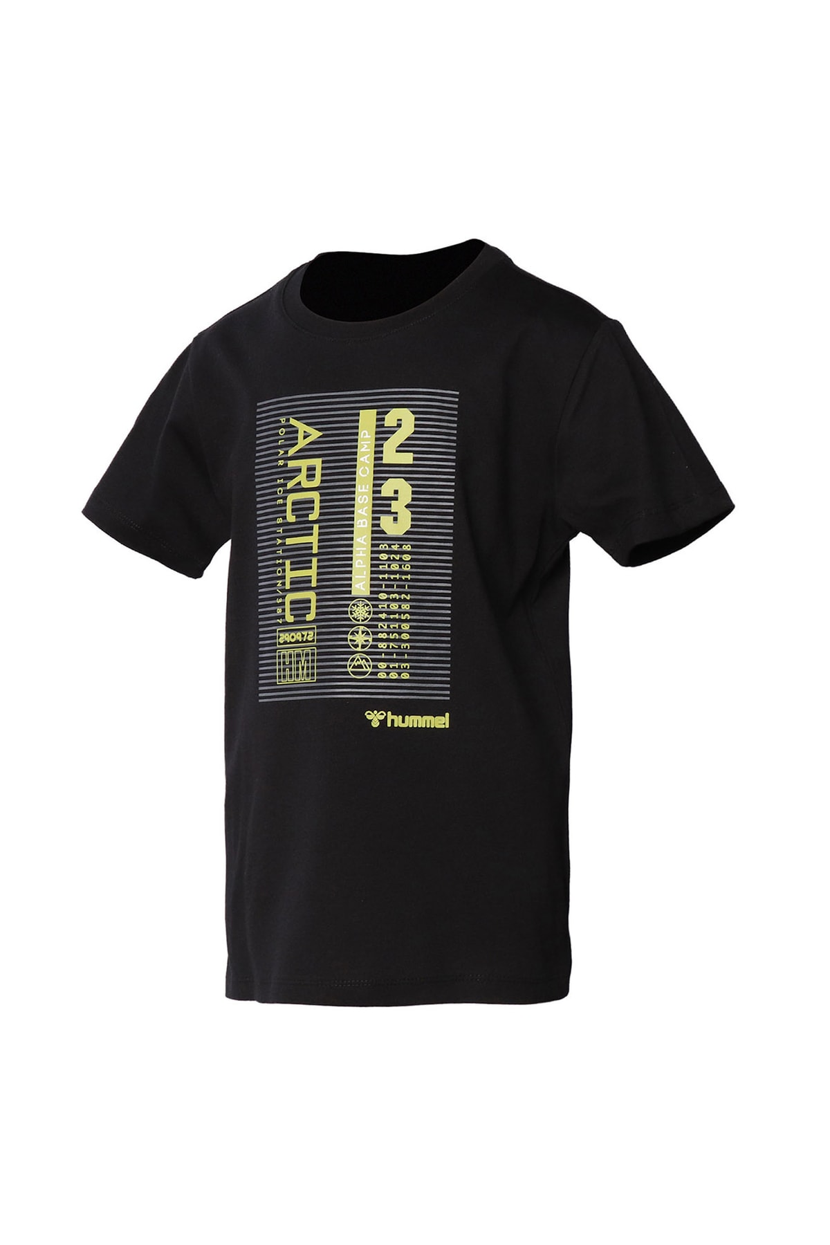hummel تی شرت مرد سیاه چاپ شده 911580-2001 HMLGORM S/S