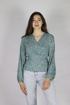 Kadın Çiçek Desen Bluz reels0522