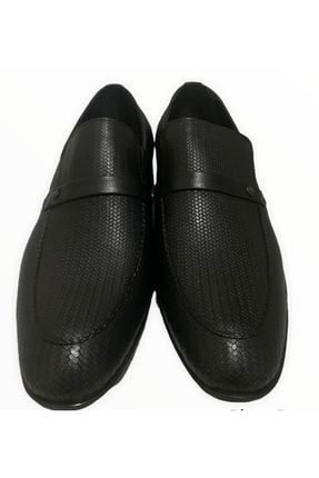 Duray Siyah Hakiki Deri Klasik Erkek Ayakkabı DUR140