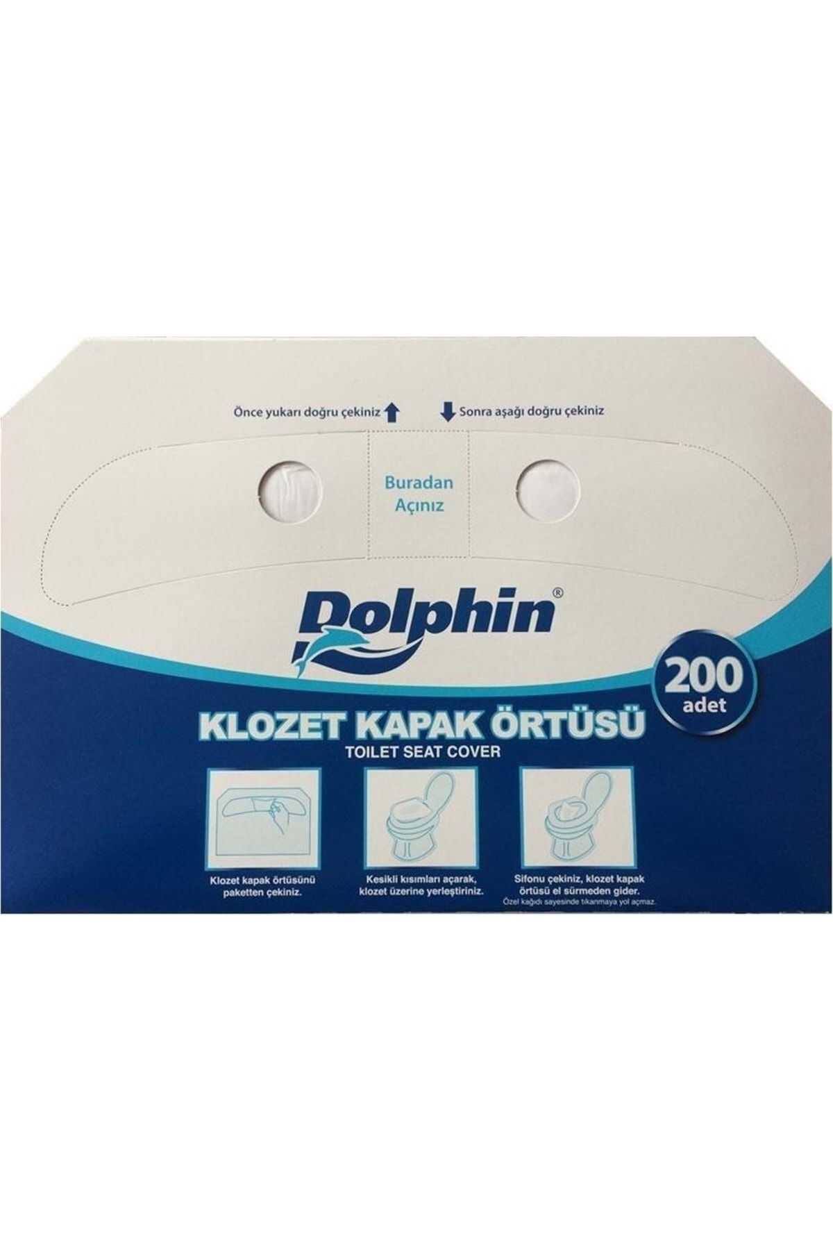 Kağıt Klozet Kapak Örtüsü - 200'lü