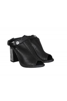 Kadın Siyah Topuklu Ayakkabı Pc-6306 PC-6306S