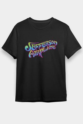 Jefferson Airplane Siyah Unisex Tişört T-shirt T2389