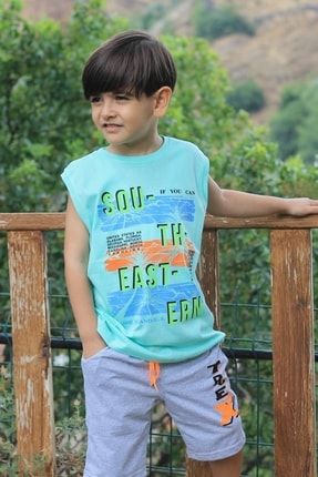 Cosba Kids South Eastern Baskılı Pamuklu Askılı T-shirt C2125425