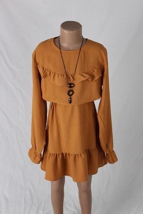 Kız Çocuk Fırfırlı Elbise 3591