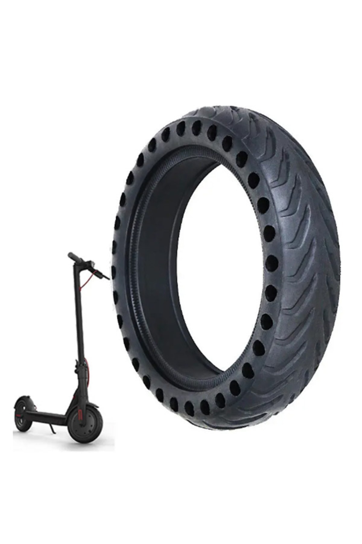 Ally Mobile Xiaomi Mijia M365 Elektrikli Scooter Dış Lastik 8.5 Inch Teker Havasız Şok Emme Patlamaya Dayanıklı