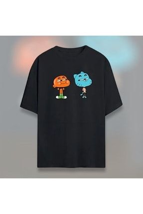 Gumball Ve Darwin Baskılı Unisex T-shirt DQ0025-tshirt