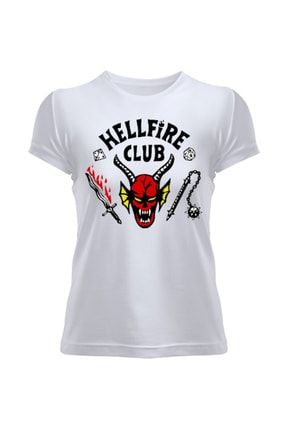 Hellfıre Club Stranger Things 4 Kadın Tişört TDH323067