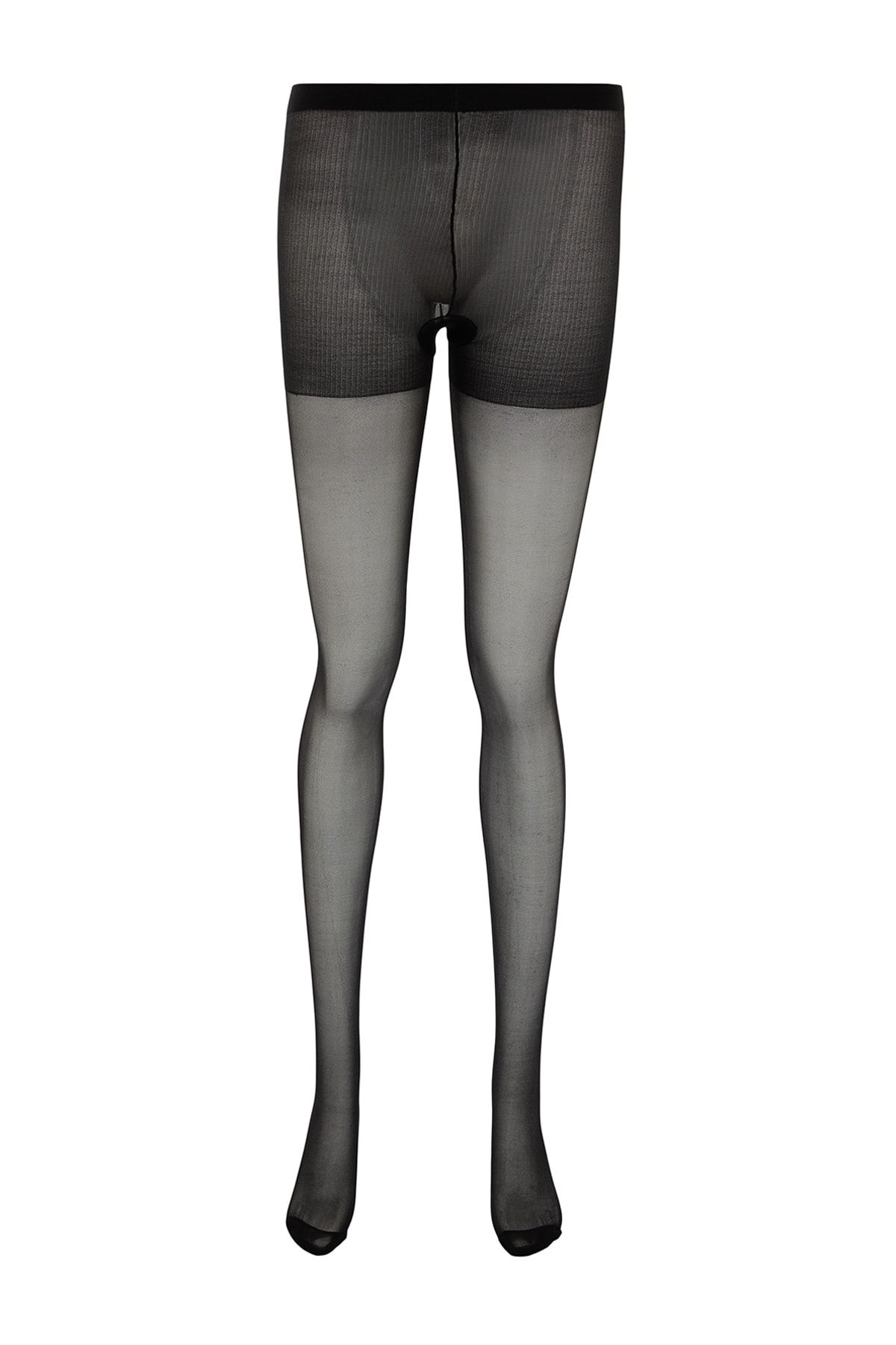 Trendyol Collection-Schwarze 2er-Pack Jacquard-Stricksocken THMAW23CO00096 10
